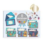 DJECO Meghívó készlett - Kalóz parti - All aboard!