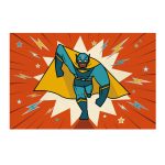 DJECO Meghívó készlet - Szuperhős egy napra - Pow ! Bang !