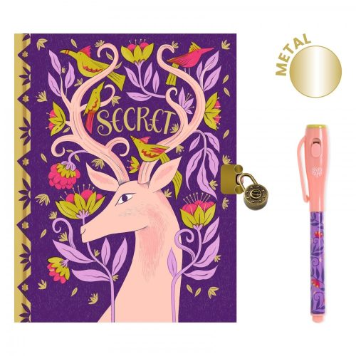 Djeco Titkos napló varázstollal - Melissa little Secret Notebook - Magic marker