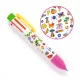 Djeco Hatszínű golyóstoll - Fluoreszkáló színek - Rainbow pen Sarah