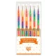 Djeco Zseléstoll készlet - 6 szivárvány színben - 6 rainbow gel pens