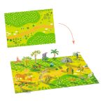 DJECO Matricázós sztorik, 3D - Állati élőhelyek - Lift-up stickers - Animals