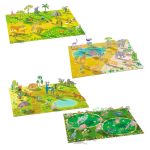 DJECO Matricázós sztorik, 3D - Állati élőhelyek - Lift-up stickers - Animals