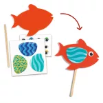Djeco Kollázs műhely - Halszínjáték - Collage craft, Happy Aquarium