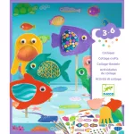 Djeco Kollázs műhely - Halszínjáték - Collage craft, Happy Aquarium