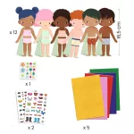 DJECO Papírbaba öltöztető - Fiúk-lányok - Soft dress-up
