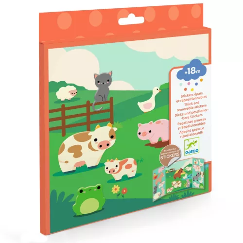 Djeco Matricás foglalkoztató - Állatok a tanyán - Farm animals