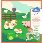 Djeco Matricás foglalkoztató - Állatok a tanyán - Farm animals