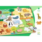 DJECO Formaillesztő, formaberakó - Állati formák - Puzzlo Animo
