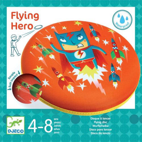 DJECO Rugalmas frizbi - Repülő szuperhős