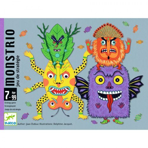 DJECO Kártyajáték - Szörnytrió - Monstrio