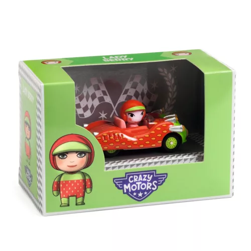 DJECO CRAZY MOTORS játékautó - Eper kisasszony - Lady Berry