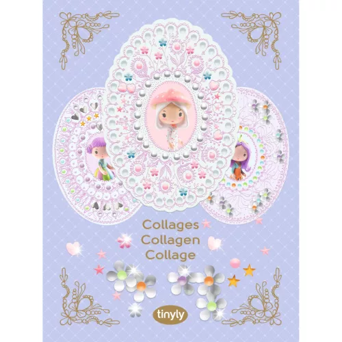 DJECO TINYLY kreatív - Kollázs készítés, Anni és barátai - Collages Amy & Co