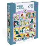 Djeco Mese puzzle - Piroska és a farkas - Little Red Riding Hood