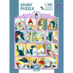 Djeco Mese puzzle - Piroska és a farkas - Little Red Riding Hood