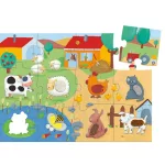 DJECO Simogatós óriás puzzle - 20+8 darabos- Tanya