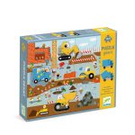 DJECO Óriás puzzle - Építkezés, 12+5 db-os