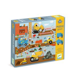 DJECO Óriás puzzle - Építkezés, 12+5 db-os