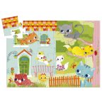 DJECO Formadobozos puzzle - Cicus és barátai