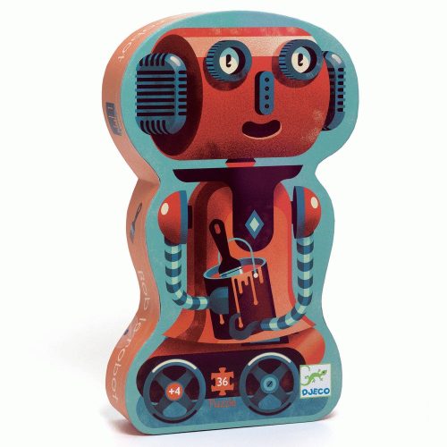 DJECO Formadobozos puzzle - Bobirobi - Bob the robot 36 darab