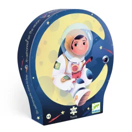   DJECO Formadobozos puzzle - Űrhajós a holdon - An astronaut on the moon