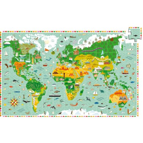 DJECO Megfigyeltető puzzle - Lenyűgöző világ 200 db-os