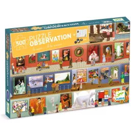 DJECO Megfigyeltető puzzle - A múzeumban, 500 db-os