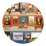 DJECO Megfigyeltető puzzle - A múzeumban, 500 db-os