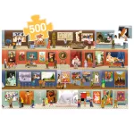 DJECO Megfigyeltető puzzle - A múzeumban, 500 db-os