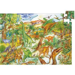 DJECO Megfigyeltető puzzle - Dinoszauruszok 100 db-os