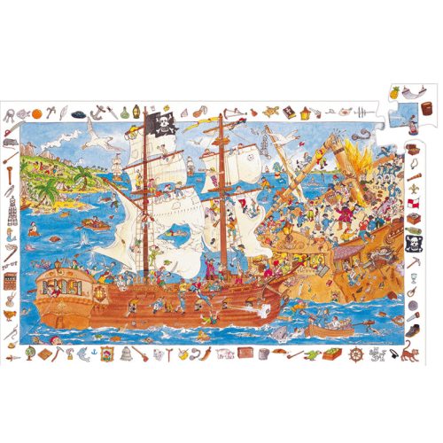 DJECO Megfigyeltető puzzle - Kalózok