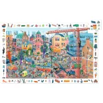 DJECO Megfigyeltető puzzle - A város, 200 db-os - The city