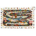 DJECO Megfigyeltető puzzle - Állati autóverseny - Car rally