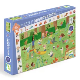   Djeco Megfigyeltető puzzle - Kisbarátok a kertben - Little friends' garden