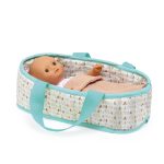 DJECO Játékbaba Mini, 20 cm - Sasha mózeskosárral