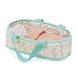 DJECO Játékbaba Mini, 20 cm - Sasha mózeskosárral