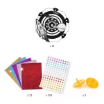 DJECO Csináld magad! - Színkeverő pörgettyű világűrben - Hypno cosmos