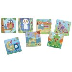 DJECO Pötyi mozaik - Vadállatok - Mosaico Rigolo