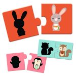 DJECO Párosító puzzle - Sziluett duó - Shadows
