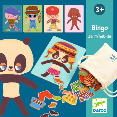 DJECO Öltöztető játék - Ruha bingó - Dress Up Bingo