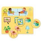 DJECO Társasjáték - Házban és ház körül - Loto The house