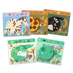 DJECO Fejlesztő játék - megfigyelés - Keress és pörgess, Szavanna - Eduludo Obs Savana