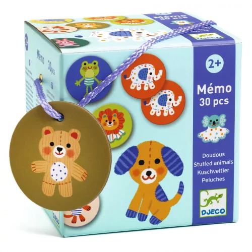 Djeco Memória játék - Érzésre - Memo Stuffed animals