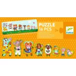 Djeco Párosító puzzle - Nagyok és kicsik puzzle - Big and small on the farm