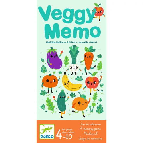 DJECO Memóriajáték - Zöldség, gyümölcs - Veggy Mémo