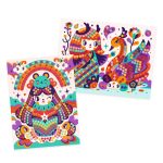 DJECO Mozaikkép készítés - Kokeshi babák - Kokeshi