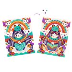 DJECO Mozaikkép készítés - Kokeshi babák - Kokeshi