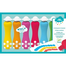   DJECO Marok filc 6 színben - Pontozó festés - 6 foam markers