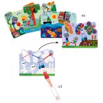 DJECO Vízzel festő készlet - Bújócska a kertben