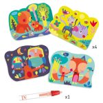 DJECO Vízzel festő készlet - Bújócska az erdőben